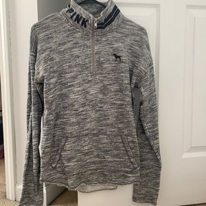PINK Gray Zip Up